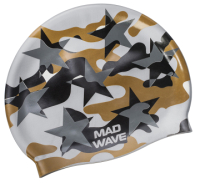 Шапочка для плавания Mad Wave Military Star (разноцветный) - 