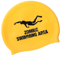 Шапочка для плавания Mad Wave Zombie (желтый) - 