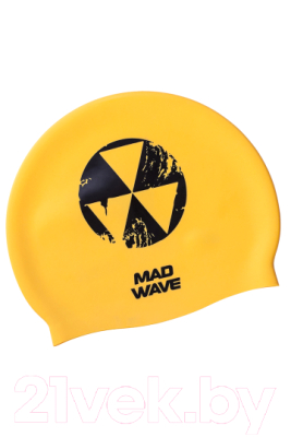 Шапочка для плавания Mad Wave Zombie (желтый)
