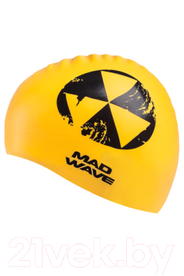 Шапочка для плавания Mad Wave Zombie (желтый)