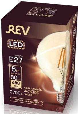 Лампа REV Vintage Filament / 32433 1 (теплый свет)