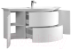 Миниатюра изображения товара Тумба под умывальник Belux Версаль НП 141-02 (1, белый глянцевый)