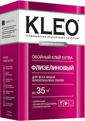 Клей для обоев KLEO Extra 35+20% Флизелиновый (290г)