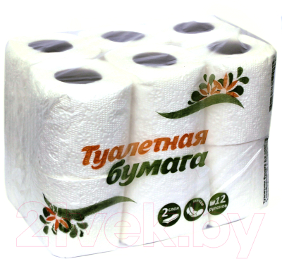 

Туалетная бумага БумМастер, Белый, Мягкая 2-х слойная