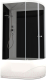 Душевая кабина Domani-Spa Delight 128 High L / DS01D128LHBT00 (черный/тонированное стекло) - 