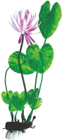 Декорация для аквариума Barbus Лилия с цветком / Plant 013/50 (зеленый) - 