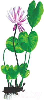 Декорация для аквариума Barbus Лилия с цветком / Plant 013/50 (зеленый)