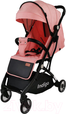Детская прогулочная коляска INDIGO Rona (розовый)
