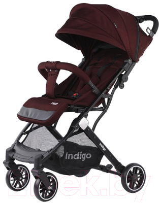 Детская прогулочная коляска INDIGO Trip (бордовый)