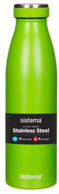 Термос для напитков Sistema 550 (500мл, зеленый)