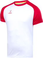 Футболка игровая футбольная Jogel Camp Reglan Jersey / JFT-1021 (M, белый/красный) - 