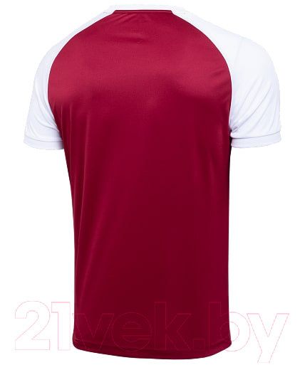 Футболка игровая футбольная Jogel Camp Reglan Jersey / JFT-1021 (XL, гранатовый/белый) — фото 2