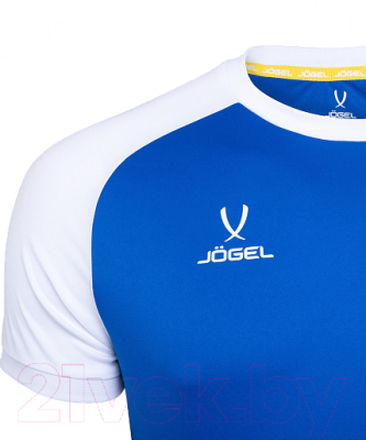 Футболка игровая футбольная Jogel Camp Reglan Jersey / JFT-1021 (L, синий/белый)