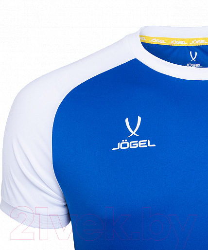Футболка игровая футбольная Jogel Camp Reglan Jersey / JFT-1021 (S, синий/белый) — фото 3