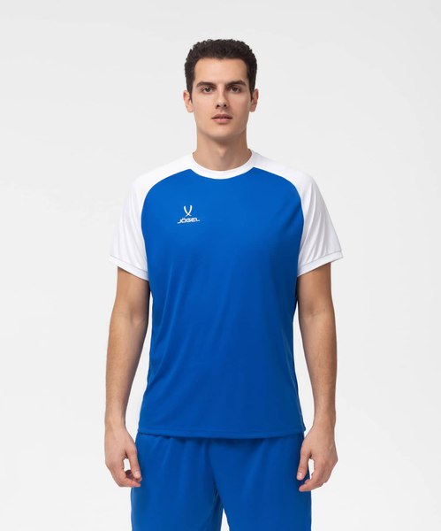 Футболка игровая футбольная Jogel Camp Reglan Jersey JFT-1021 (XXXL, синий/белый)