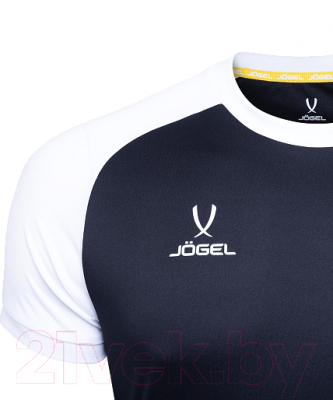Футболка игровая футбольная Jogel Camp Reglan Jersey / JFT-1021 (L, черный/белый)