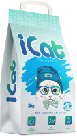 

Наполнитель для туалета iCat, Антибактериальный, впитывающий