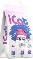 

Наполнитель для туалета iCat, Лаванда, впитывающий