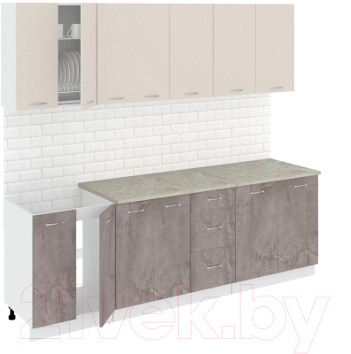 

Готовая кухня Кортекс-мебель, Корнелия Лира 2.4м
