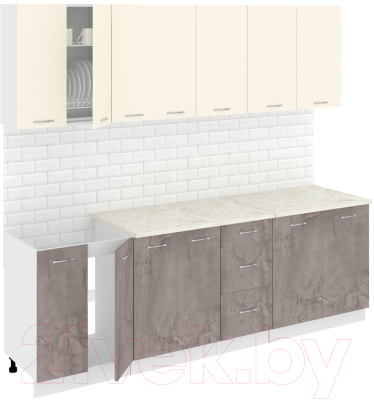 

Готовая кухня Кортекс-мебель, Корнелия Лира 2.4м