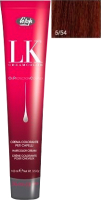 Крем-краска для волос Lisap Oil Protection Complex 5/54 (100мл, светло-каштановый красно-махагоновый) - 