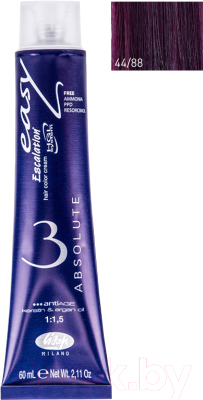 Крем-краска для волос Lisap Escalation Easy Absolute 3 44/88 (60мл, интенсивный шатен насыщенный фиолетовый)