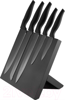 Набор ножей Platinet PBKSB5W (черный/черный)