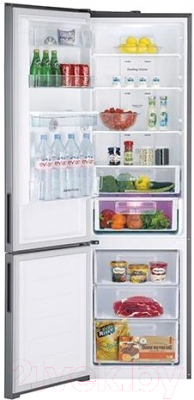 Холодильник с морозильником Daewoo RNV3610GCHW