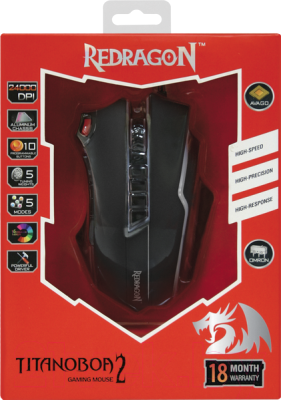Мышь Redragon Titanoboa2 / 70250 (черный/красный)