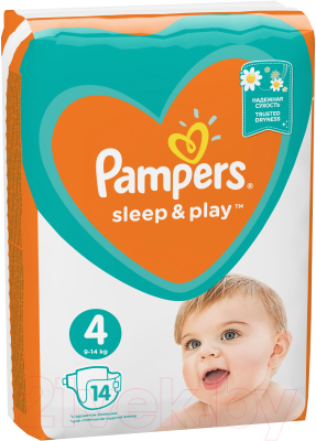 Подгузники детские Pampers Sleep&Play 4 Maxi Ромашка (14шт)
