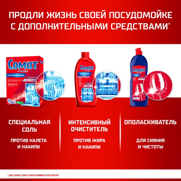 Порошок для посудомоечных машин Сомат Classic (3кг)