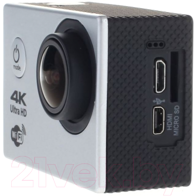 Экшн-камера Prolike 4K (серебристый)