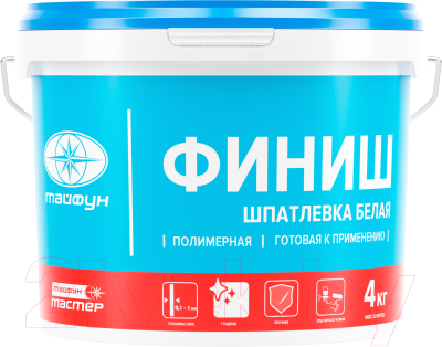 Шпатлевка готовая Тайфун Мастер Финиш (4кг)