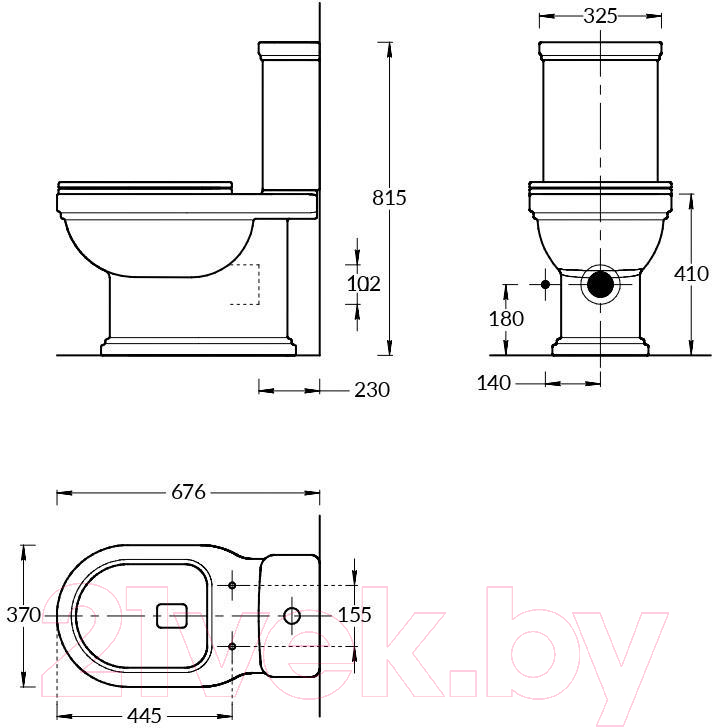 Унитаз напольный Kerama Marazzi Pompei Po.wc.01