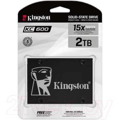 SSD диск Kingston KC600 2TB (SKC600/2048G)