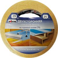 Скотч двухсторонний Unibob Ткань / 38921 (25ммx25м) - 