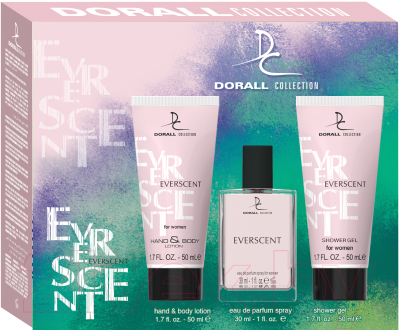 Парфюмерный набор Dorall Collection Everscent Туалетная вода+гель для душа+лосьон для рук и тела (30мл+50мл+50мл)