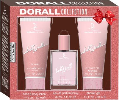 Парфюмерный набор Dorall Collection Lady Dorall Туалетная вода+гель для душа+лосьон для рук и тела  (30мл+50мл+50мл)