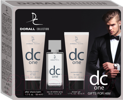 Парфюмерный набор Dorall Collection Dc One Туалетная вода+гель для душа+бальзам после бритья (30мл+50мл+50мл)