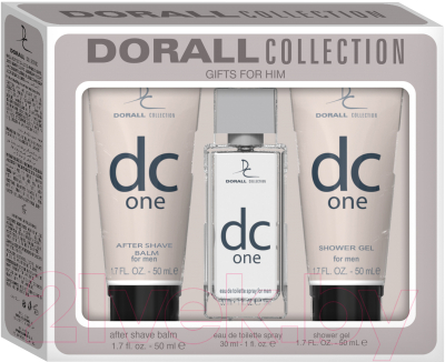 Парфюмерный набор Dorall Collection Dc One Туалетная вода+гель для душа+бальзам после бритья (30мл+50мл+50мл)