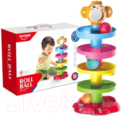 Развивающая игрушка Huanger Горка для шариков / HE0205