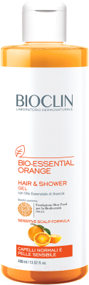 Шампунь для волос Bioclin Bio-Essential Orange Гель для мытья волос и тела (400мл)
