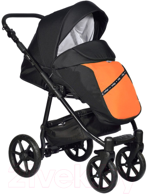 Детская универсальная коляска INDIGO Cross 2 в 1 (Cr 04, оранжевый)