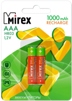 Комплект аккумуляторов Mirex HR03 / HR03-10-E2 (2шт) - 