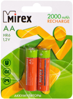 Комплект аккумуляторов Mirex HR6 / HR6-20-E2 (2шт) - 