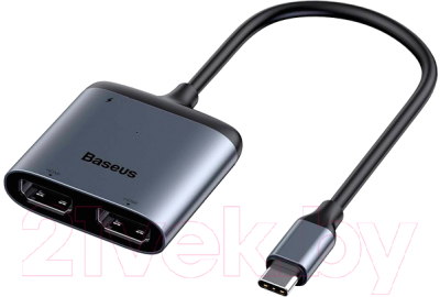 

Адаптер Baseus, USB Type-C to HDMIx2+PD / CAHUB-I0G
