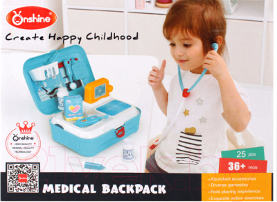 Набор доктора детский Darvish Medical Backpack / DV-T-2632