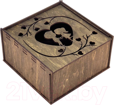 Коробка подарочная Woodary 3053 (25x25x10)