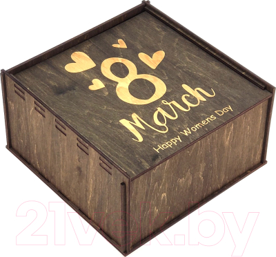 Коробка подарочная Woodary 3056 (25x25x10)