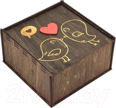 Коробка подарочная Woodary 3058 (25x25x10)